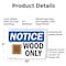 Signmission Wood Only, 10 in W x Rectangle, Plastic OS-2PACK-NS-P-710-L-19067 - alternate 2
